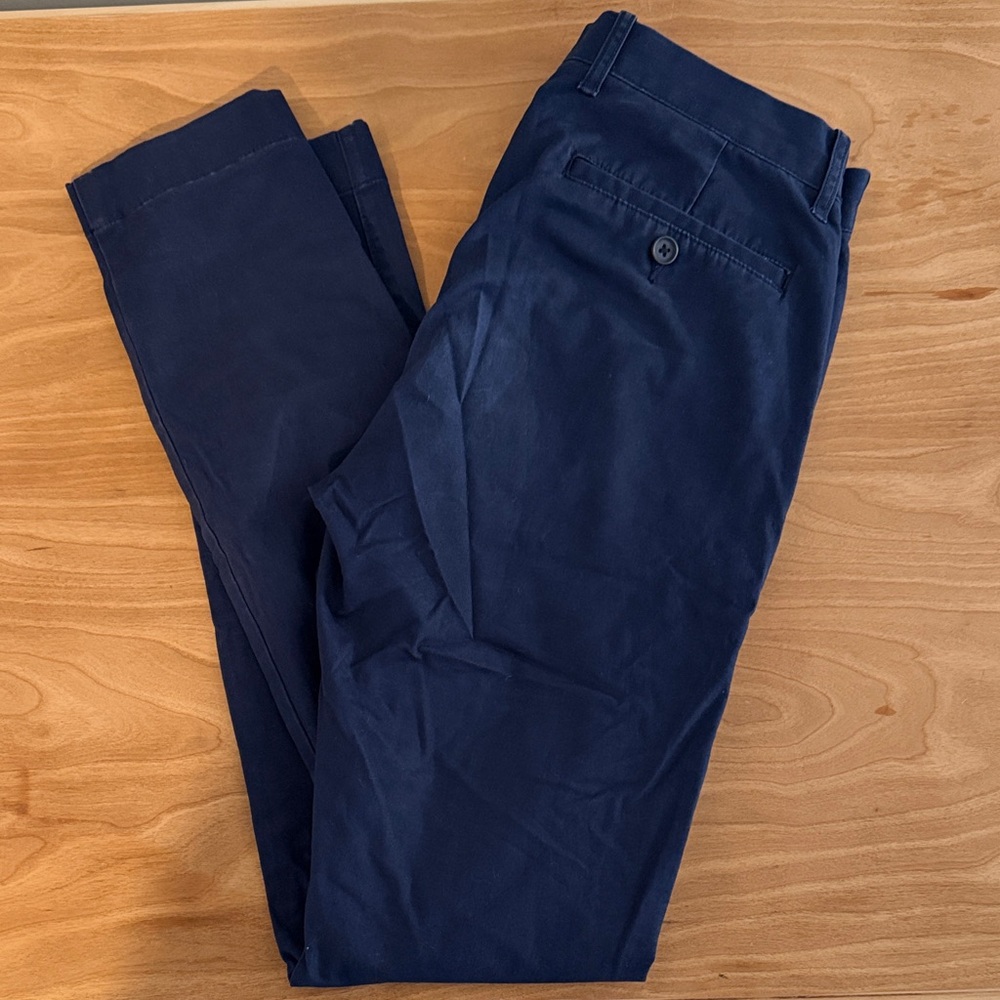 J. Crew Men's Navy Flex Skinny Chinos 28/32